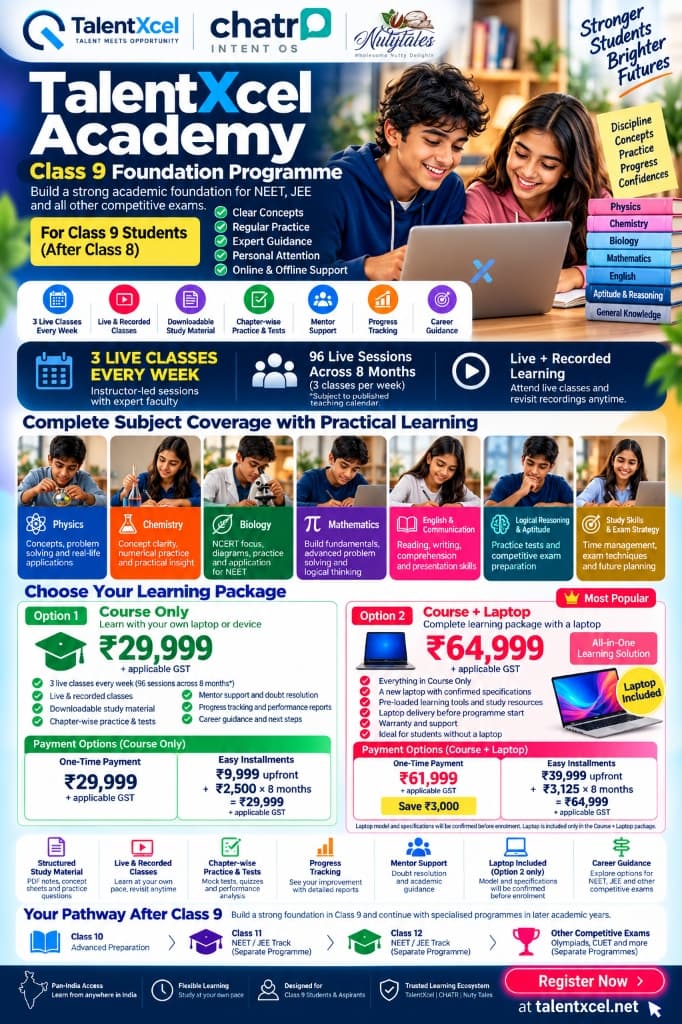 Class 9 Foundation Programme Official Syllabus & Package Brochure