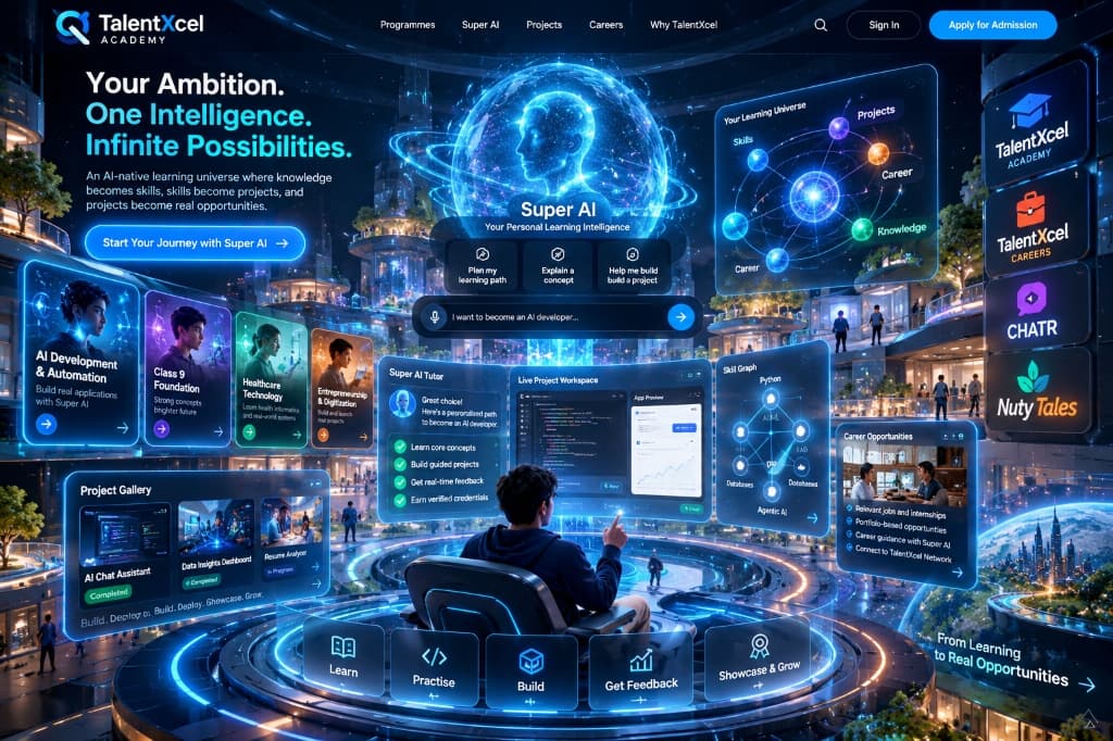 TalentXcel Academy Super AI Ambition Cockpit Command Center